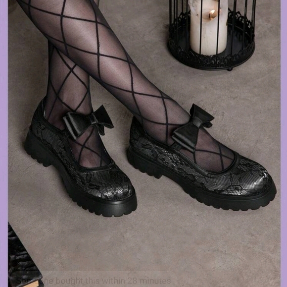 Kawaii Goth Wedge Heel Various sizes available - Picture 2 of 9